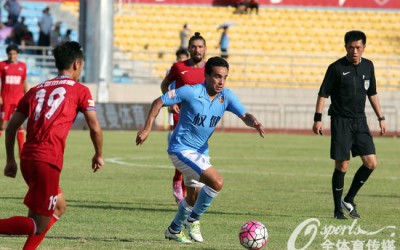 Jadson comemora terceira vitória consecutiva do Tianjin na China