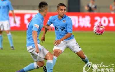 Jadson dá duas assistências, Tianjin arrasa o líder, vence a quinta partida consecutiva e assume a terceira posição na China