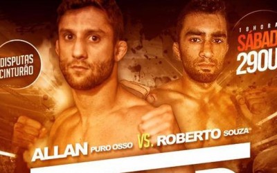 De olho em mais um cinturão, Allan Puro Osso promete ir pra cima de Roberto Souza na luta principal do Gold Fight 8, que acontece neste sábado, em São Paulo