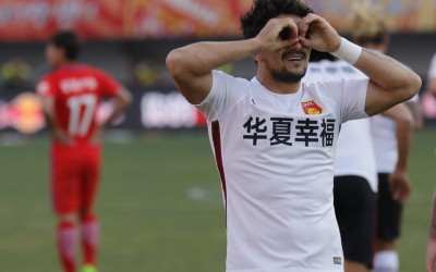 Aloisio marca pelo segundo jogo consecutivo e Hebei fica no empate no Chinês