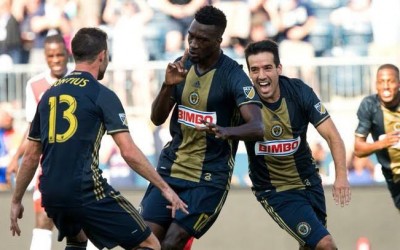 Ilsinho comemora gol e vitória do Philadelphia Union na MLS