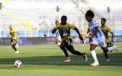 Keno comemora primeiro gol pelo Pyramids em empate no Egito