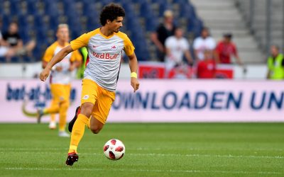 André Ramalho comemora ótima vantagem do FC Salzburg após vitória sobre o KF Shkendija 79 na pré-Champions
