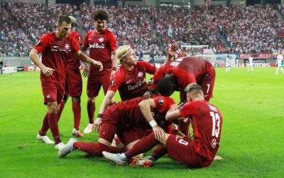 André Ramalho vibra com vitória do Salzburg sobre o Leipzig na estreia na Liga Europa