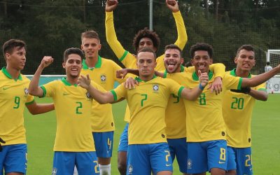 Joia do Inter, Peglow marca golaço e encerra amistosos do Brasil na Inglaterra como o principal artilheiro da seleção sub-17