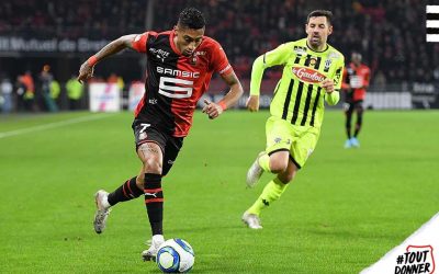 Com duas assistências de Raphinha, Rennes vence terceiro jogo consecutivo no Francês e assume a quarta posição na tabela