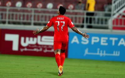 Dudu celebra gol e vitória do Al Duhail no Campeonato Catari