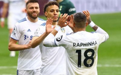 Maior garçom brasileiro na Premier League, Raphinha volta de lesão dando mais uma assistência e ajuda Leeds a derrotar o Tottenham por 3 a 1