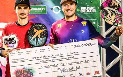 Duas taças em uma semana! Depois do World Tour Valinhos, André Baran vence The Music Beach Tennis e já inicia preparação para o ITF de Uberlândia