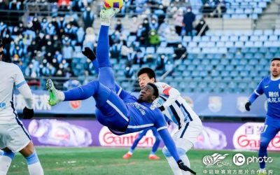 Markão balança a rede mais duas vezes, chega a 27 gols em 25 jogos no ano, se aproxima de recorde da Superliga e deixa Wuhan Three Towns mais perto de título histórico na China