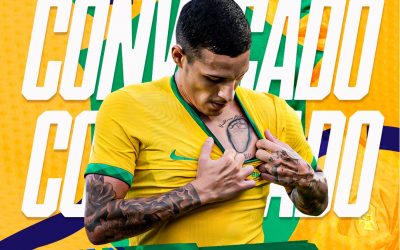 Guilherme Arana comemora retorno à Seleção Brasileira para jogos contra Venezuela e Uruguai, pelas Eliminatórias