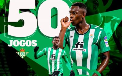 Após completar 50 jogos pelo Betis, Luiz Henrique marca gol e dá assistência em goleada história de 12 a 1 sobre o Hernán Cortéz, pela Copa do Rei