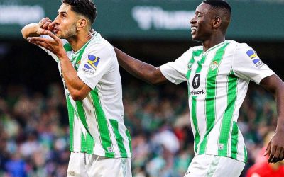 Luiz Henrique dá mais uma assistência em nova vitória do Betis e alcança média de uma participação direta em gol a cada 105,5 minutos na temporada