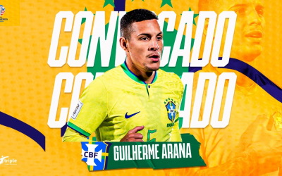 Guilherme Arana vibra com convocação para amistosos e Copa América: “Sempre um orgulho gigante representar o Brasil”