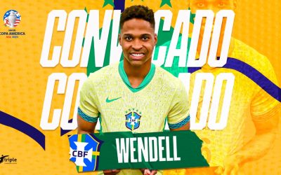 Wendell fala em “realização de sonho” após convocação para defender o Brasil na Copa América