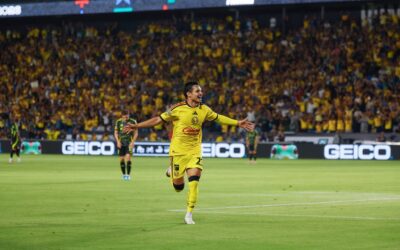 Raphael Veiga decide novamente, com gol e assistência, e leva América-MEX à semifinal da Copa da Liga